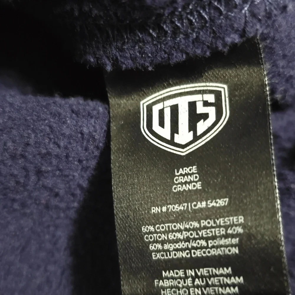 Seattle Seahawks Mens Navy Sweatshirt w/ Team Logo. Large - Picture 5 of 7